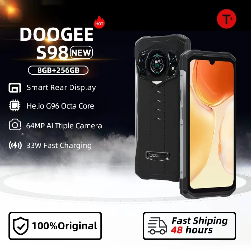 Смартфон глобальная версия DOOGEE S98 защищенный экран 6 3 дюйма FHD + Waterdrop