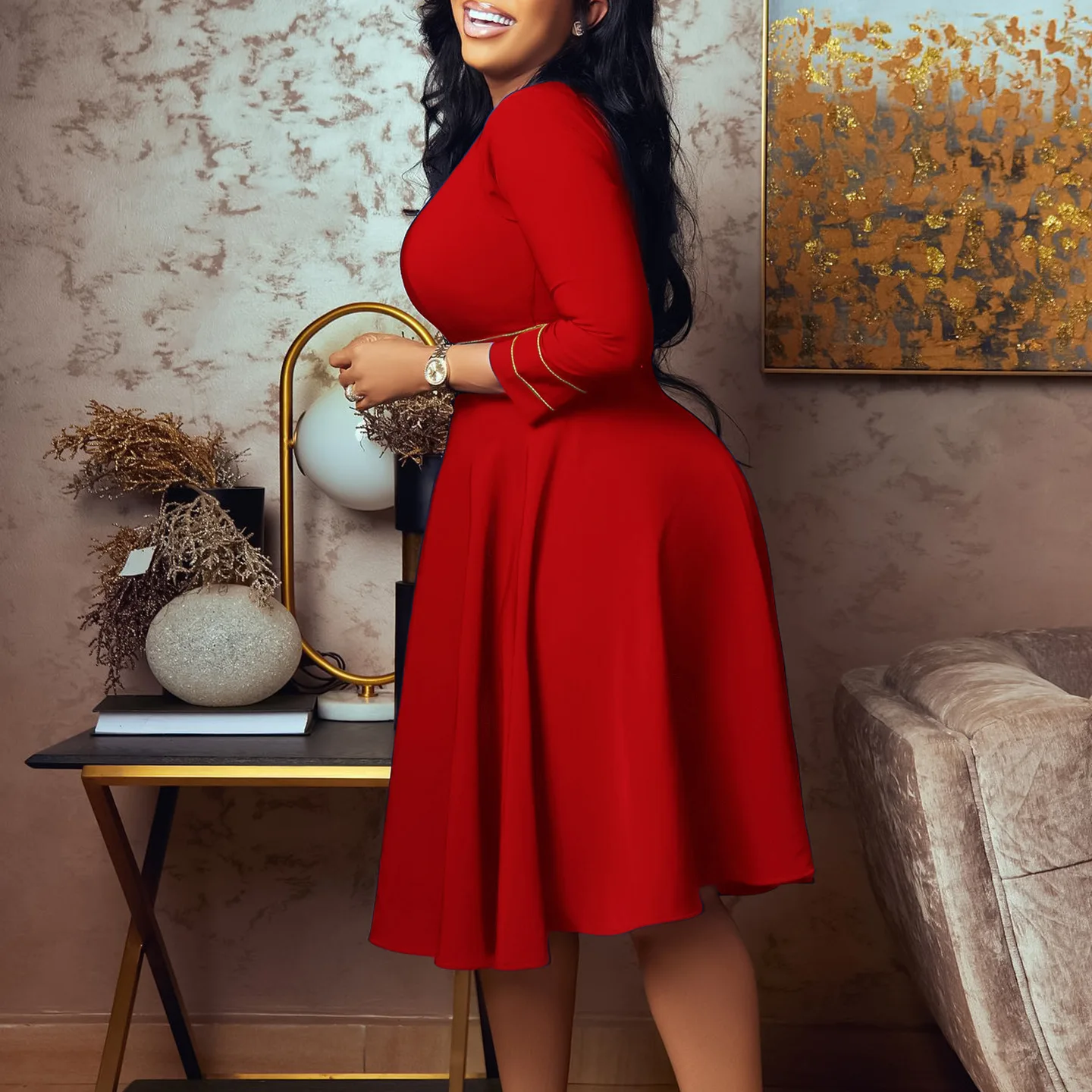 Рисунок 3 - Платье в африканском стиле с коротким