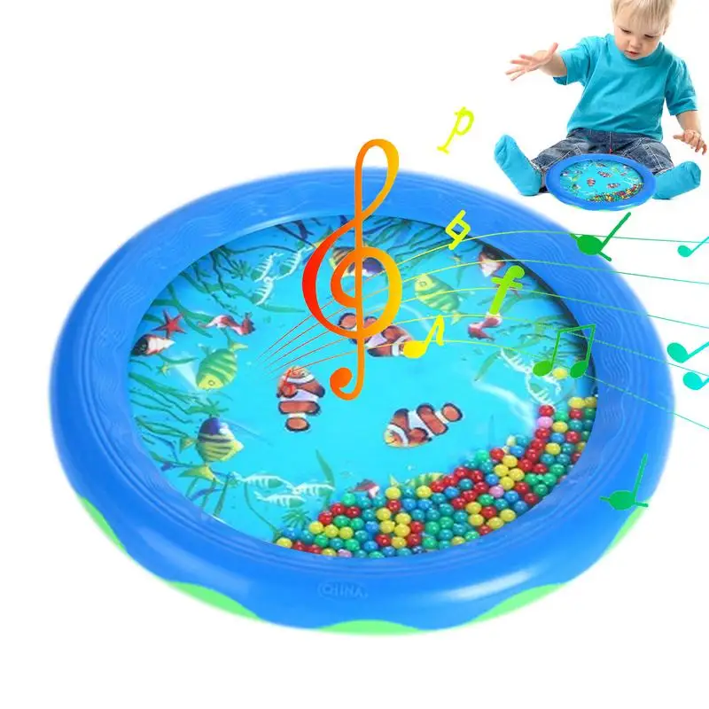 

Океанский звуковой барабан, музыкальный инструмент, ударный барабан, мягкий морской звук, музыкальный подарок, графический морской барабан с животными, ударный инструмент