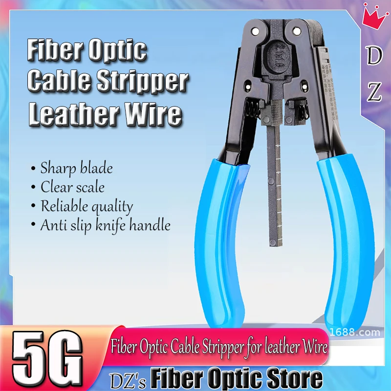 Fiber Optical Stripper Pliers FTTH Cable Wire Sheath Striping Rubber-insulated Tools for 5G Fiber Optic Cable Strippers aua y3 optical fiber cleaning wipes dust free platform low lint paper ftth tools 100pieces box