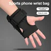 HAISSKY New Wrist Running Bags Men Women Universal Outdoor Sports Touch Screen Breathable Armband Bag Cycling Pouch For iPhone 2