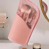 Travel Makeup Brush Bag Portable Cosmetic Brush Holder Organizer Waterproof Stand-Up Makeup Brush Pouch Zipper Toiletry Bag 4