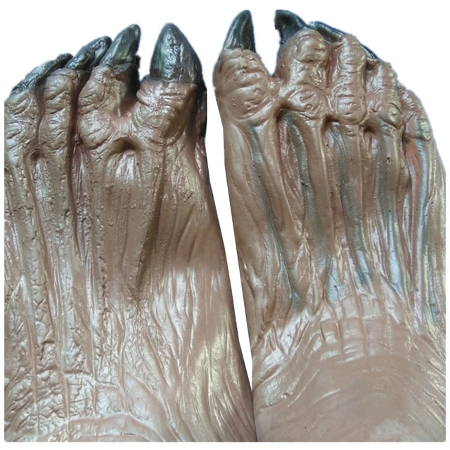 코스프레 늑대 장갑 시뮬레이션 발 모양의 생생한 발 커버