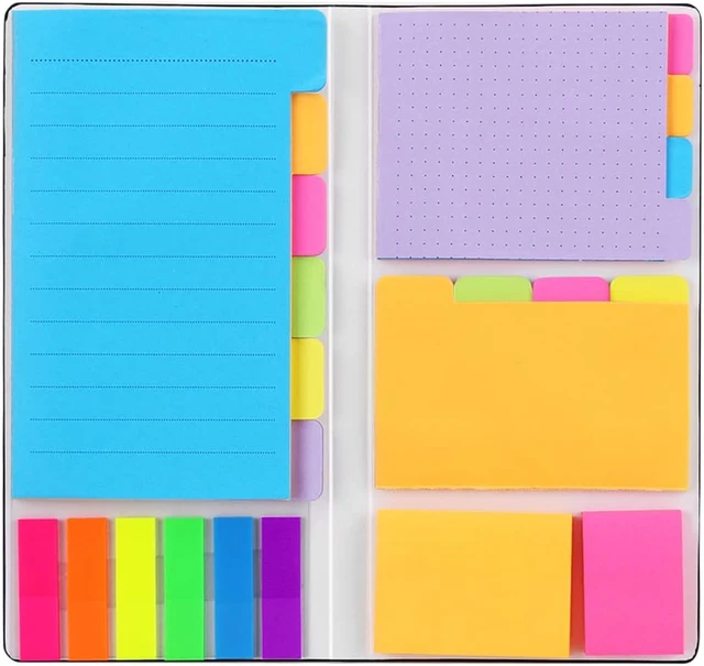 Sticky Notes Set, 410 Pack, School Supplies, Office Supplies