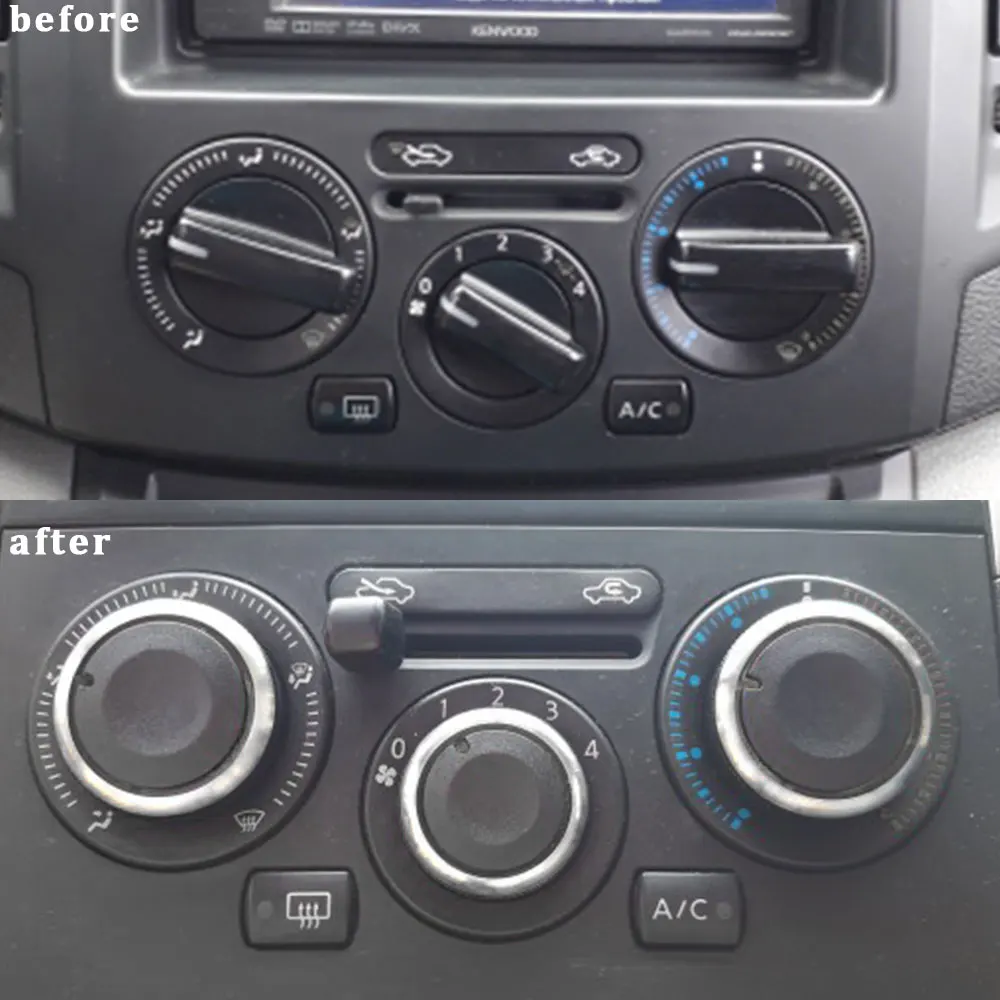 Air Conditioning Knob 3pcs for Nissan Tiida NV200 Livina 2004-2010 Geniss Sylphy 2012