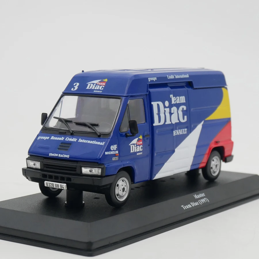 Ixo 1:43 Scala Pressofuso Lega Master Team Diac Van Toys Auto Da Corsa Modello Classici Collezione Per Adulti Souvenir Regali Display Statico