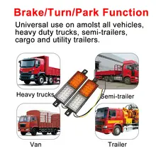  1 Pair 12V LED Bullbar Indicator Lights Tail Light RL18-LEN Front Park DRL Amber For ARB TJM Marker Lamp Car Truck Lighting 