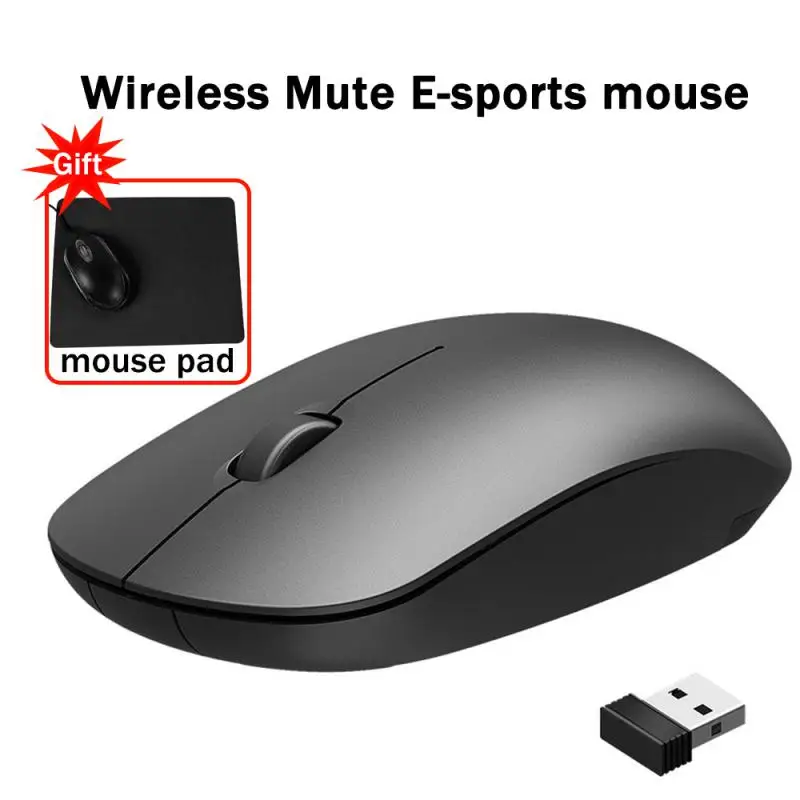 Mouse Wireless Bluetooth Ryra Mouse Muto Usb 2.4G Per Computer Portatile Pc Mini Mouse Da Gioco Silenzioso Con Batteria Monomodale Ultrasottile