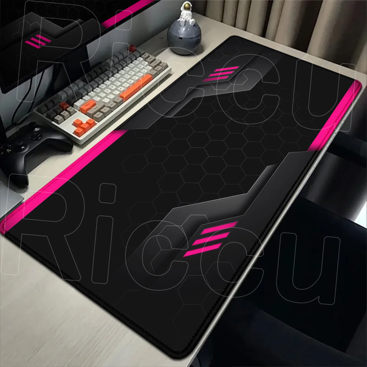 Futuristic Sci-Fi Large Gaming Mouse Pad with Technology-Inspired Design