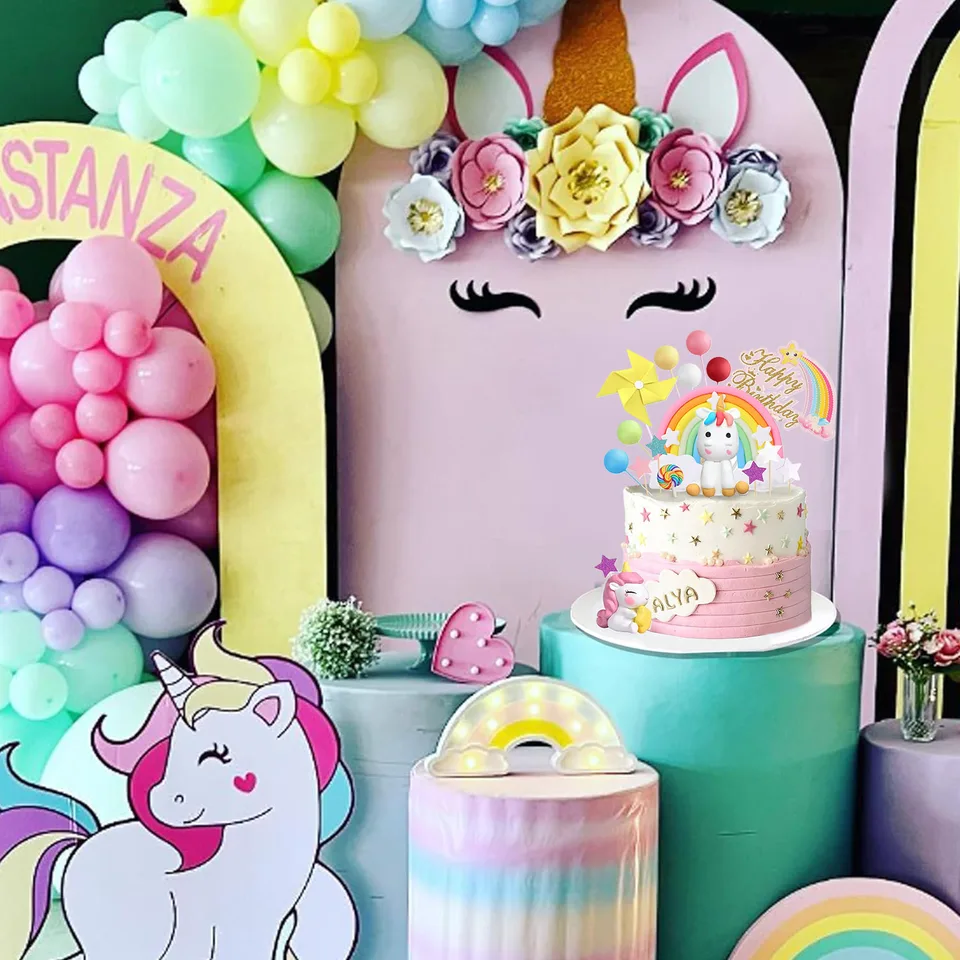 Décoration De Ballons Licorne - Pour Fête D'Anniversaire - Pour Fille