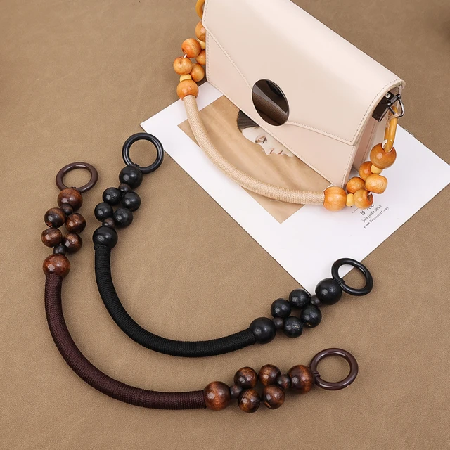 Wooden Beaded Bag Handles Nylon Rope Purse Straps Purse Handles Replacement Handbag  Handle for Bag Making Shoulder Bag DIY Bag - AliExpress