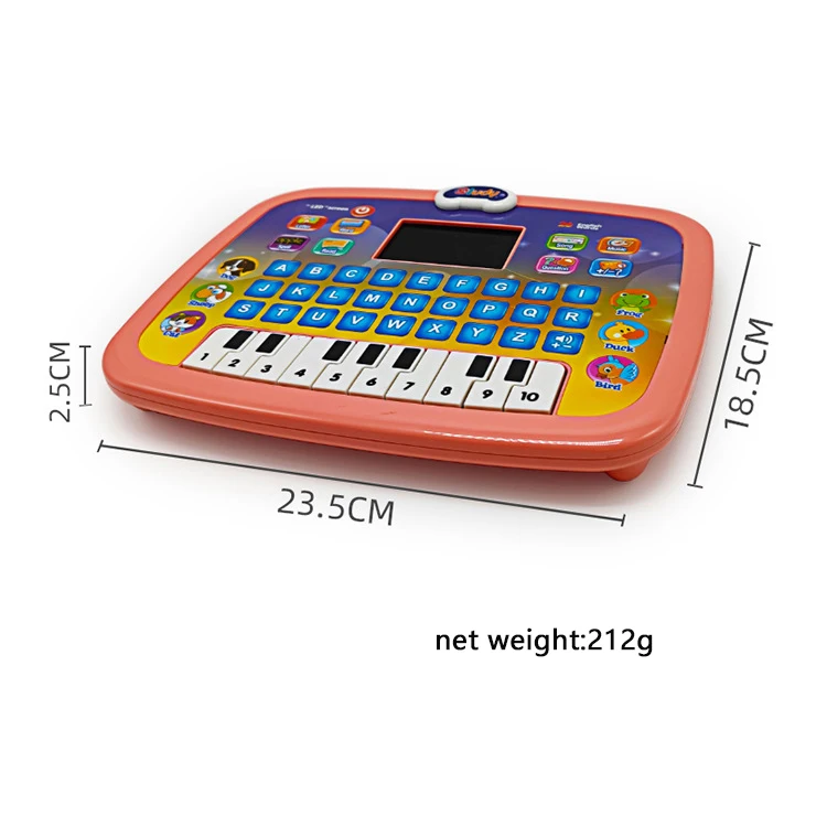 New Children Early Tablet LED Pad  Music Sounding Toy  Gifts  Point Reading Machine  Educational Toys Analog Computer for kids 3