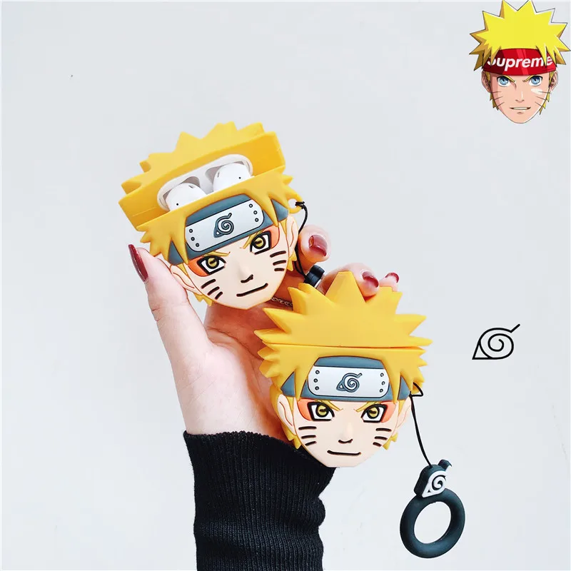 NARUTO -ナルト- エアポッズケース、3Dアニメ漫画保護イヤホンカバー