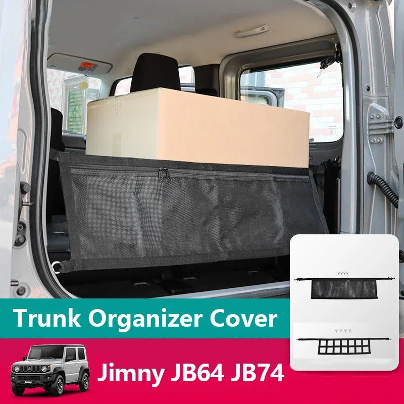 Per Suzuki Jimny Trunk Organizer Cargo Net Covers Oxford Interior Storage Bag Per Jb64 Jb74 Accessorio 2019 2021 2022 2023