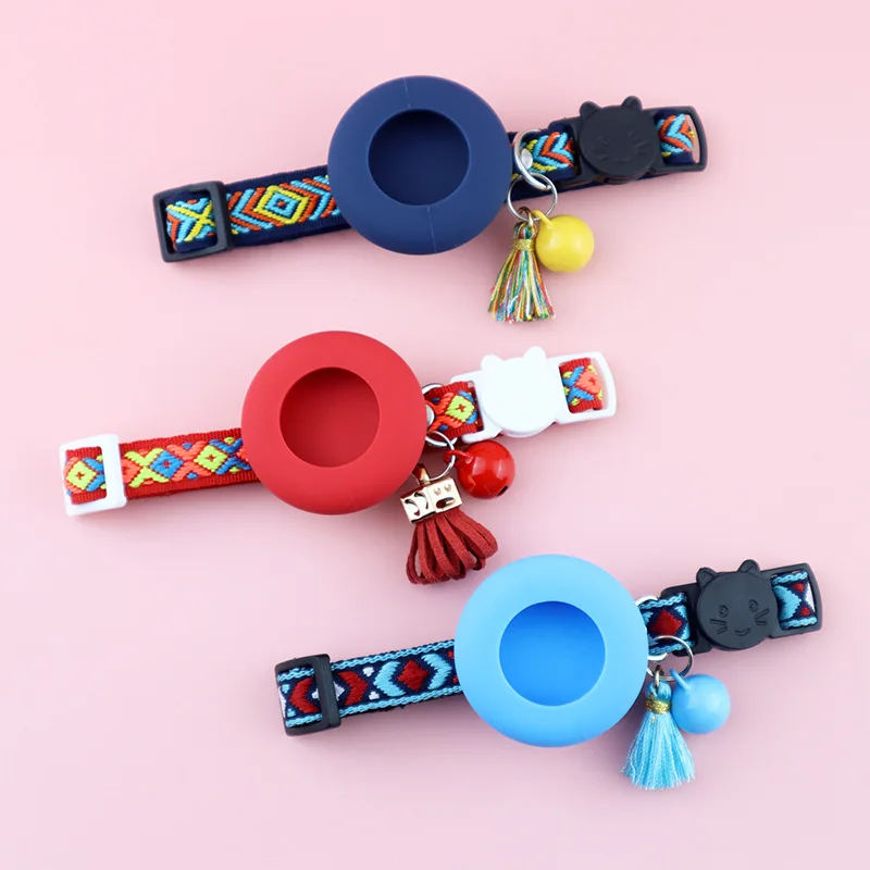 Pet Collar for Airtags Antilost Sleeve Outdoor Park Dog Cat GPS Finder