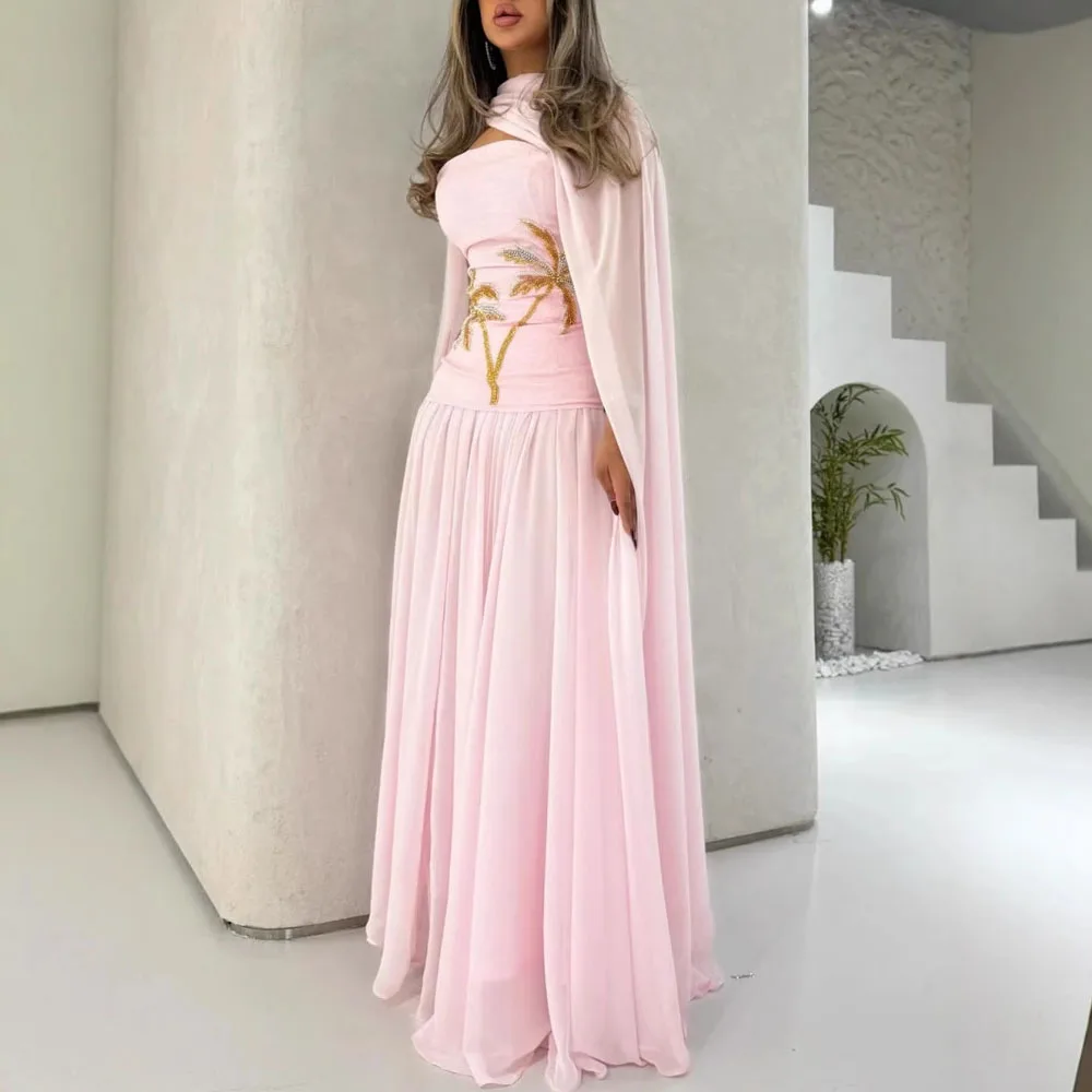 Robe de soirée longue et modeste, élégante, robe de soirée formelle, Design à haute couverture, Silhouette fluide, Style conservateur, Banquet féminin