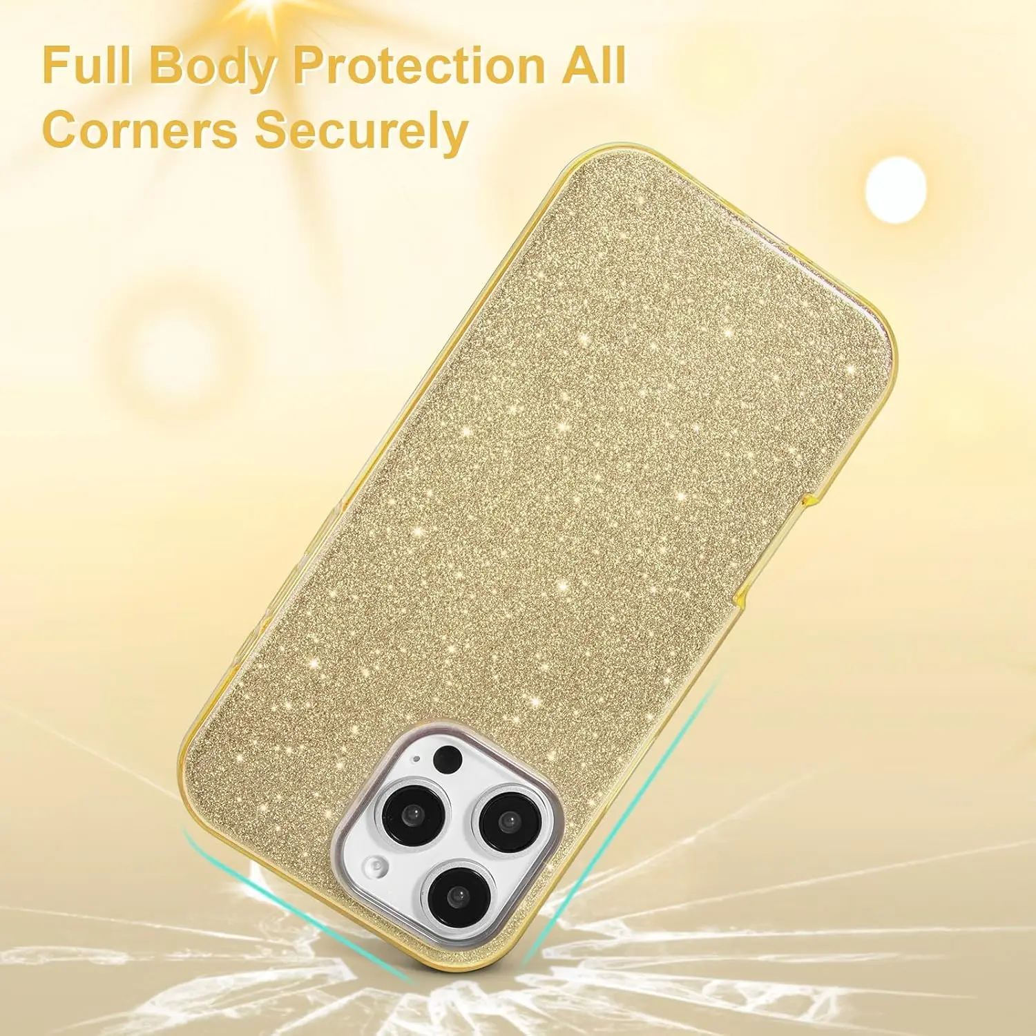 Gold Glitter Bling Phone Case - Cute and Stylish Cover Accessories