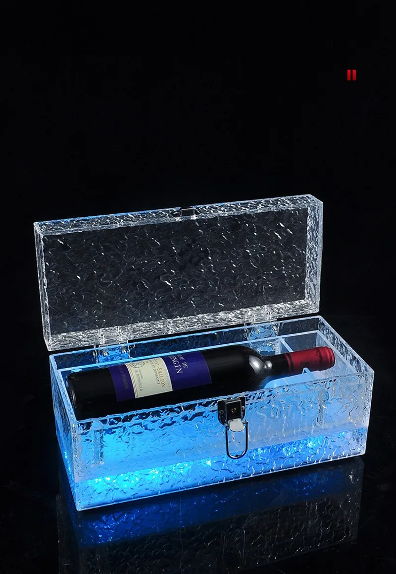 3 Bottle Ice Rock Ace of Spade LED Briefcase Champagne Cocktail Wine Box  Whisky Carrier Case VIP Bottle Presenter Vodka Suitcase - AliExpress