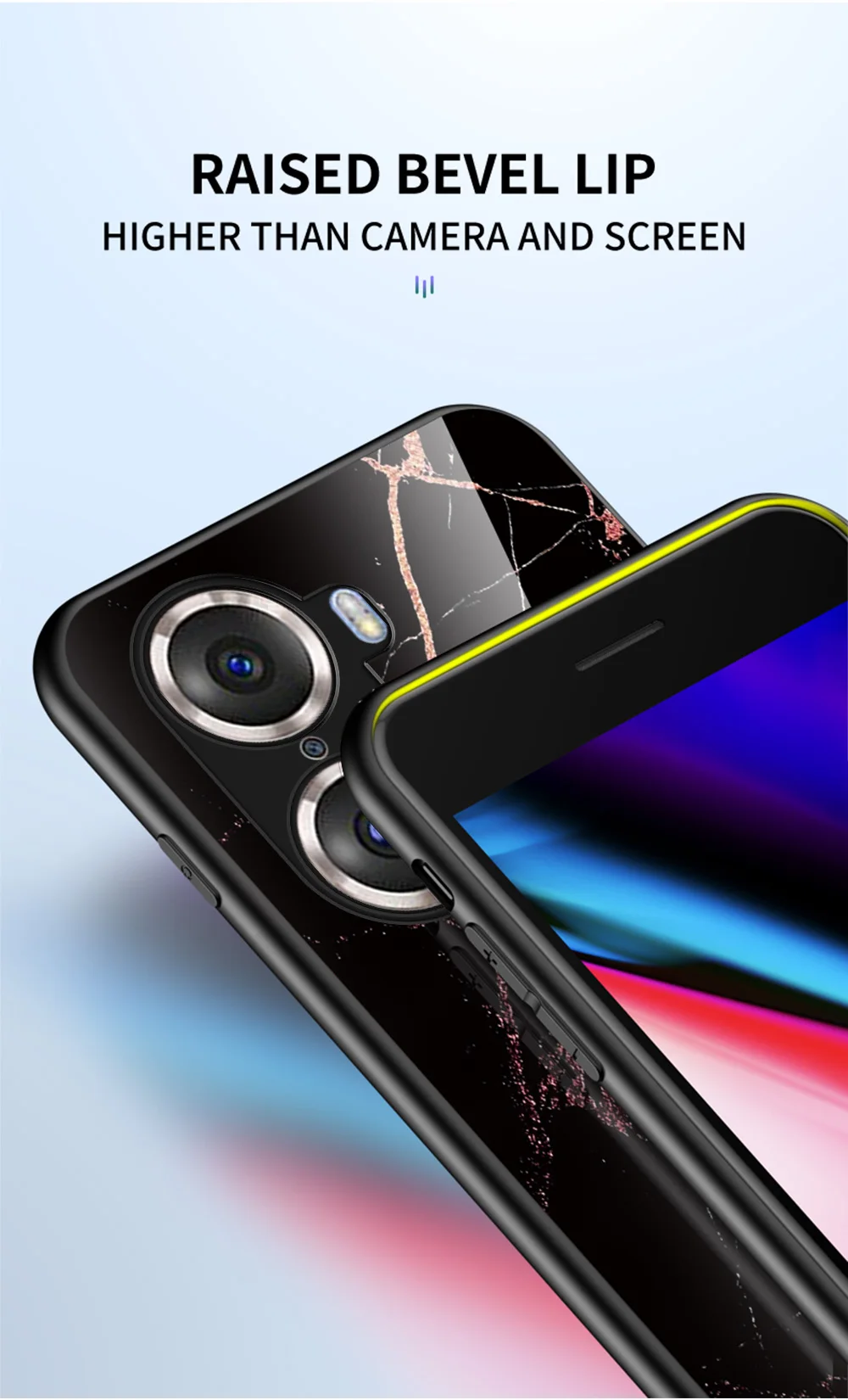 Honor 70 60 50 SE Custodia DECLAREYAO Cover dura in vetro temperato per Huawei Honor 30 Pro Plus 20 10 Lite Vista 30 20 V10 V9 Ca_voghion.com