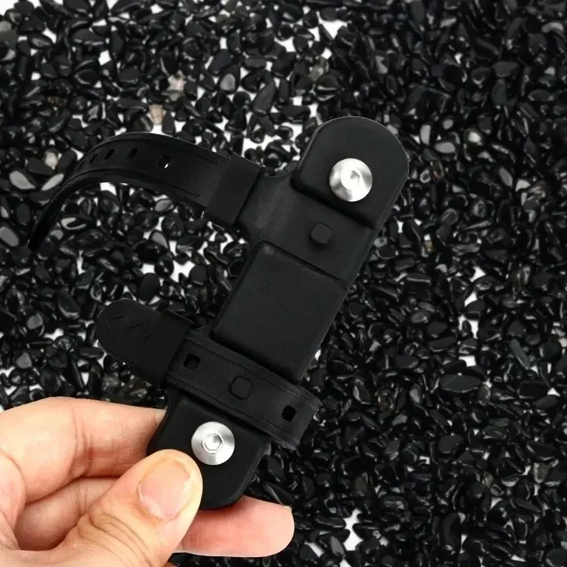 Bicycle Water Bottle Mount Adaptor Silicone Gel Bandage Kettle Cage Strap Seatpost Fork Frame Install Holder Adapter