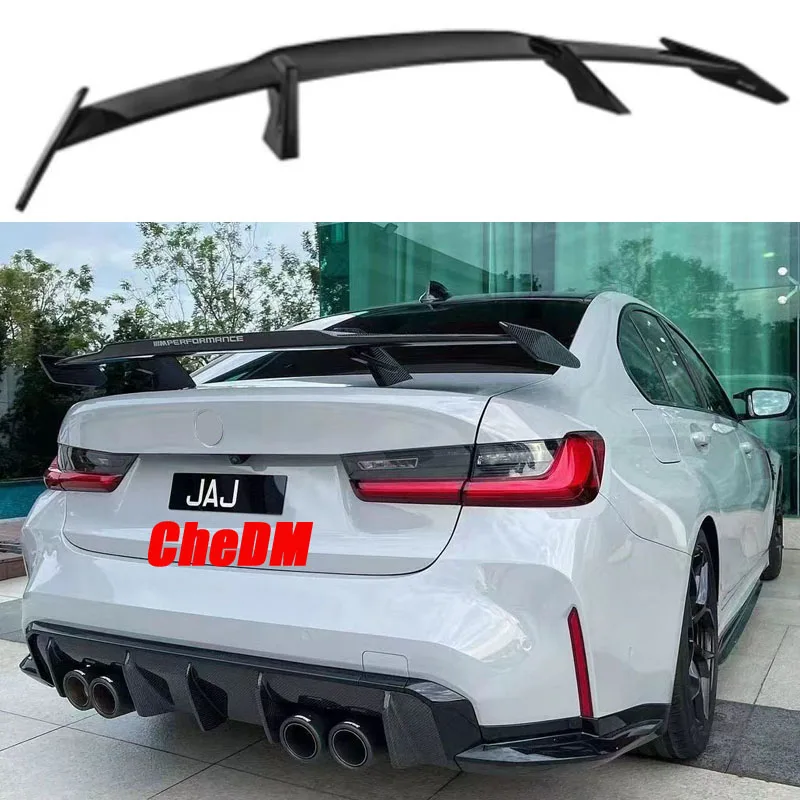 

For 2019-2023 BMW 3 Series G20 M340i 330i G80 M3 2 4 Door Sedan Real Carbon Fiber Rear Spoiler Trunk Lid Diffuser MP GT Styl