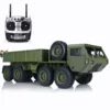 HG 8*8 Chasis 1/12 RC US Military Truck Metal Model 2.4G Radio Servo Motor P801 Gift Toys 2