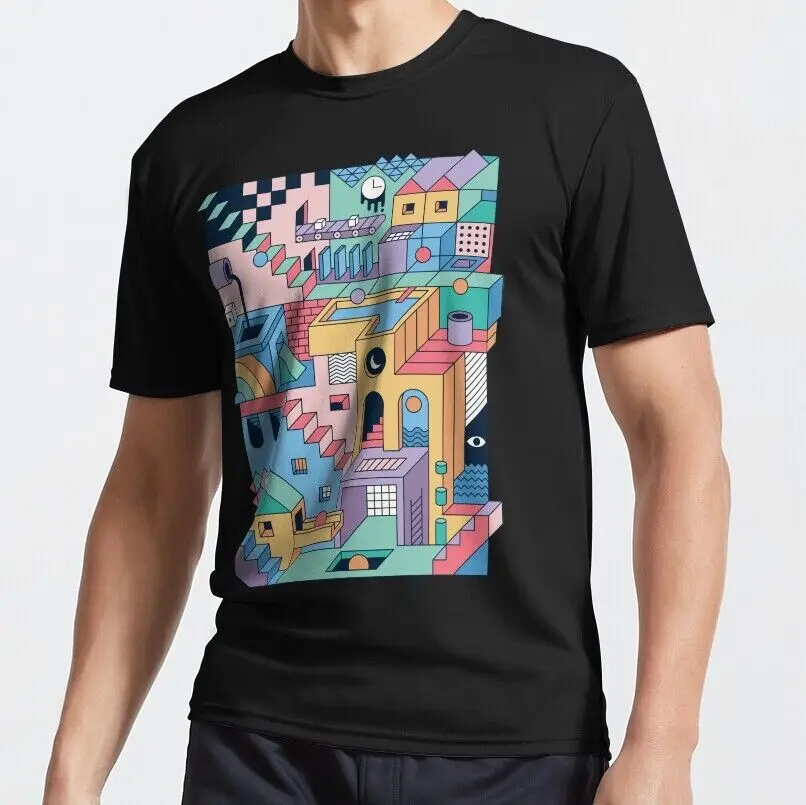 Nuova Maglietta Escher Anni '80 L Xl