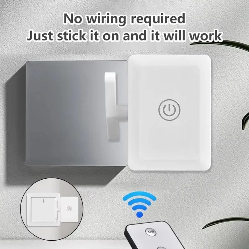 Wiring-Free Wireless Remote Control Turn Off/on Tool Automatic Button Pusher Lazy Light Off Switchs Button