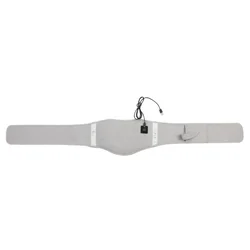 Heated Lumbar Support Belt with Pain Relief Massage (Gray - Just Heat)