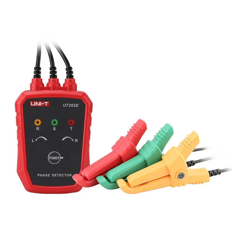 UNI-T 비접촉 위상 시퀀스 검출기, 계량기 AC 70-1000V 표시기, 디지털 LED 버저, UT262E 3 상 검출기 회전 테스터