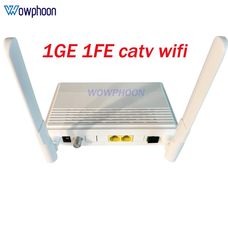 Epon Onu Hur3009Er Ont Modem Ftth Terminal Router Sc Apc 1Ge 1Fe Catv Wifi Unità Di Rete Ottica Inglese