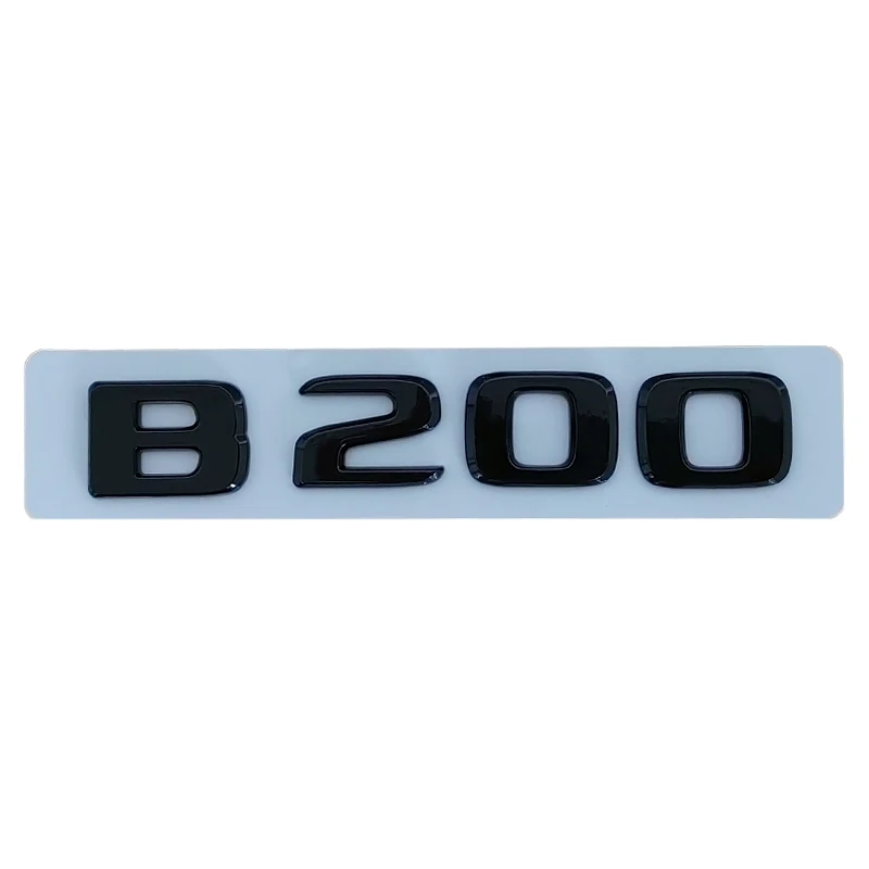 3d ABS Chrome Black Logo B180 B160 B220 B260 B200 Emblem Badge Car Trunk Letters Sticker For B Class W245 W246 Accessories