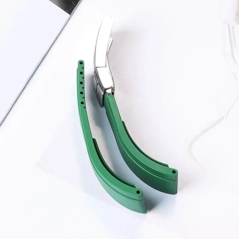 Premium 20mm Waterproof Silicone Watch Strap with Fold Buckle - Men's Sport Bracelet