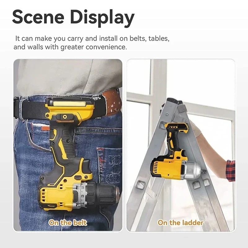 Electric Drill Strap Hook for Makita,Bosch,Dewalt,Ryobi,Worx - 18V/20V Tool Belt Clip Holder,Keychain Hook,Garage Workshop