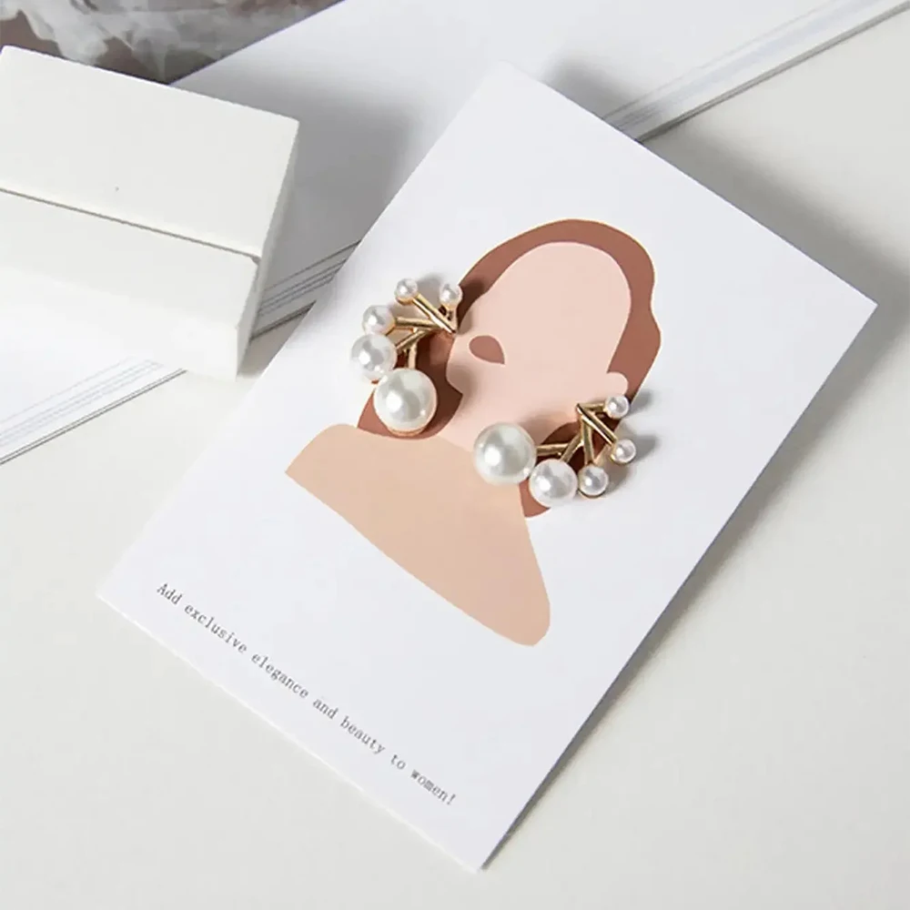 10-100pcs Earrings Necklace Packing Cards 6x9cm Jewelry Display Holders For DIY Ear Studs Necklace Chain Retail Price Tag Hang