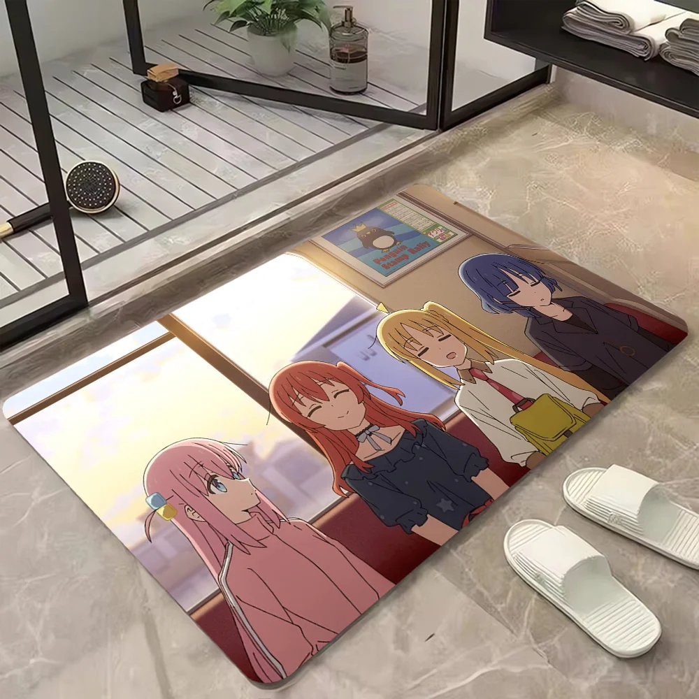 Bocchi the Rock Welcome Mat Carpets Room Rugs Bedroom Rug Customized Doormat Entrance to Home Decor Items Door Carpet Custom 3