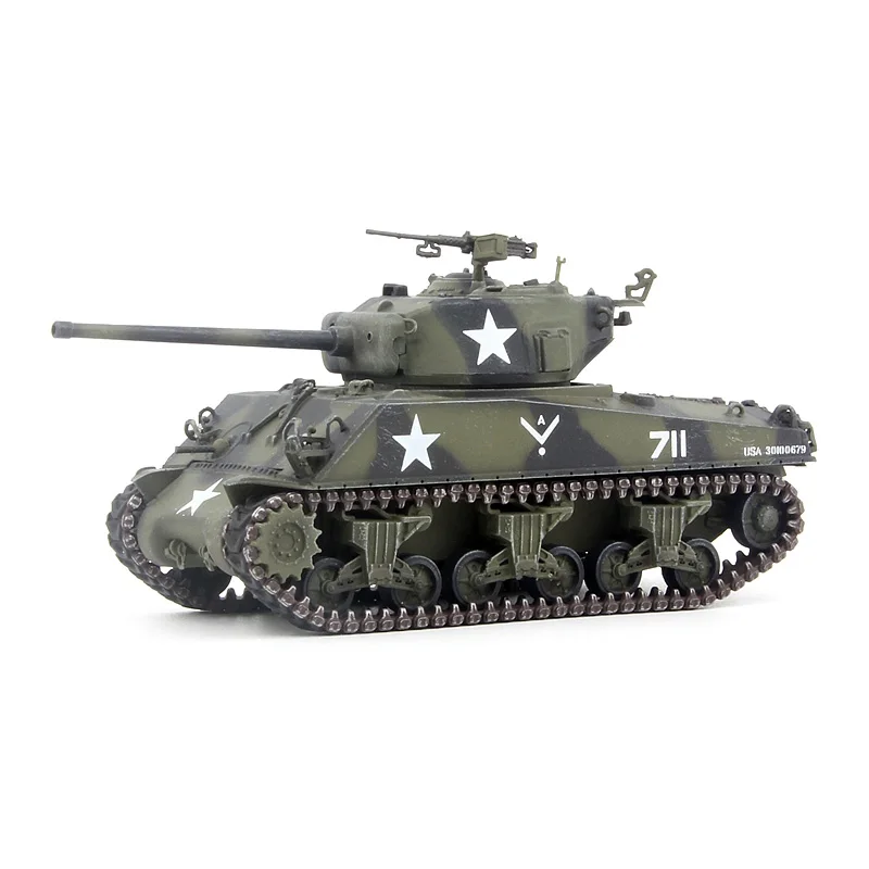 

1/72 Scale US Army M4A3(76)W Sherman Tank Finished Model Of German 1945 Tracked Plastic Fighting Vehicle Collection Toys Gifts