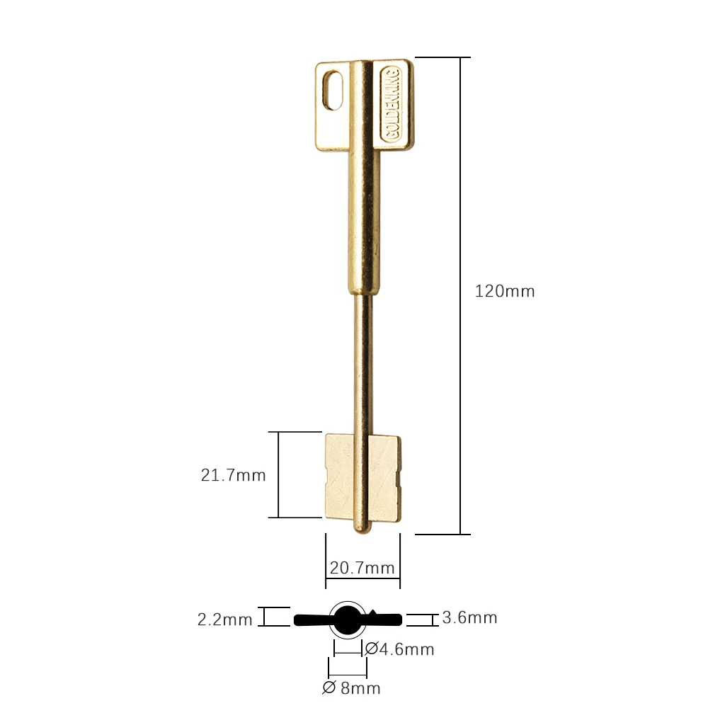 Lock Key Blanks Bronze key blanks house Vault safe key Double-bitt blank for Russian special doors embryo JIADE stretchable