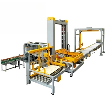 Macchina Pallettizzatrice Robotica con Braccio Robotico e Pinza per Impilamento Sacchi e Scatole, Linea di Produzione Cartoni Personalizzata