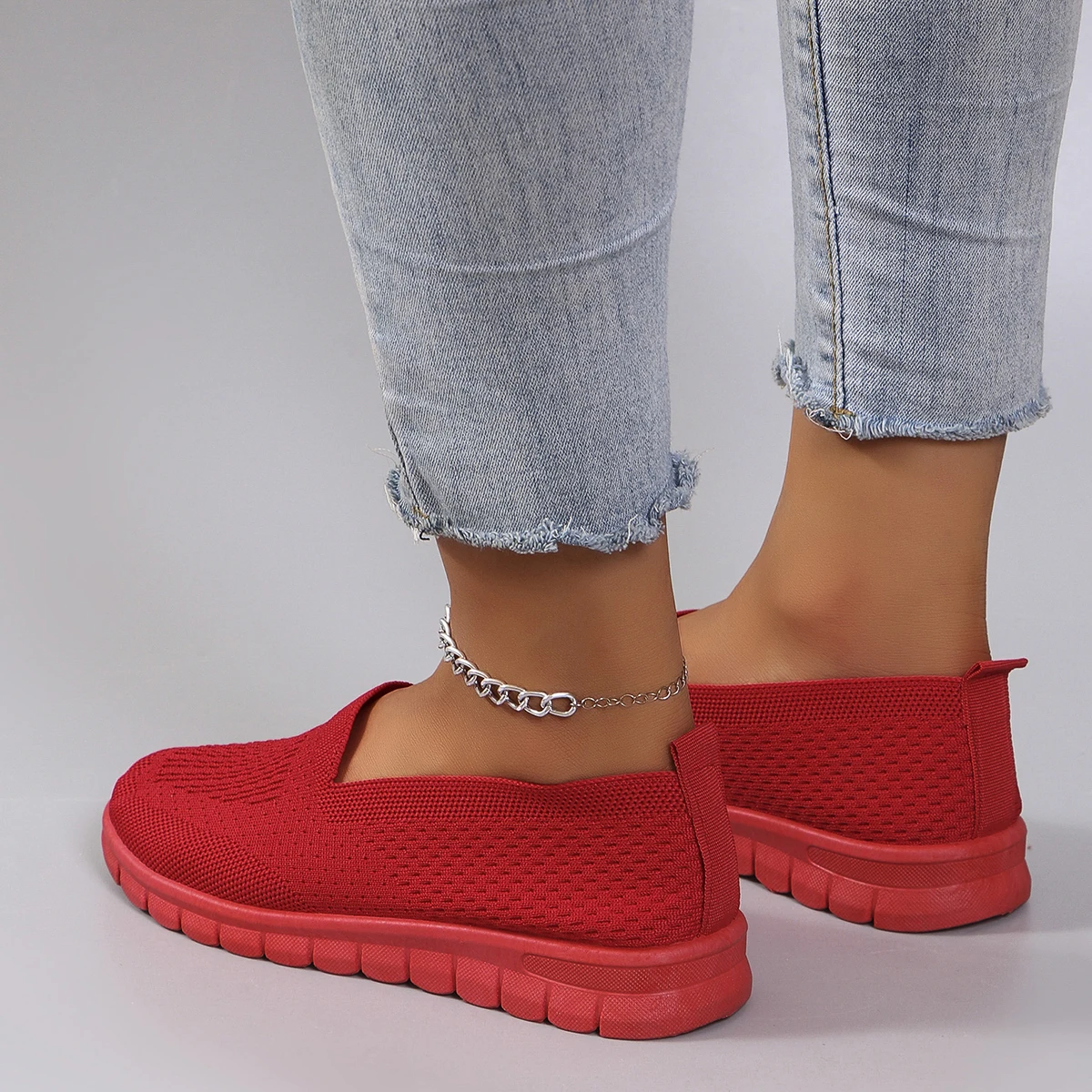 Nuove scarpe sportive da donna primaverili, scarpe sportive casual alla moda, traspiranti, leggere, antiscivolo, resistenti all'usura, scarpe basse 6