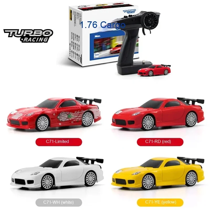 Turbo Racing 1:76 Mini Telecomando Per Auto Sportiva Mini Telecomando Per Auto Ricarica Proporzionale Completa Rtr Edizione Limitata