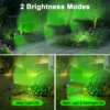 4PCS Solar LED Light Outdoor Solar Wall Light IP65 Green Garden Light Solar Spotlights Solar Uplights for Trees Pathway Yard 4