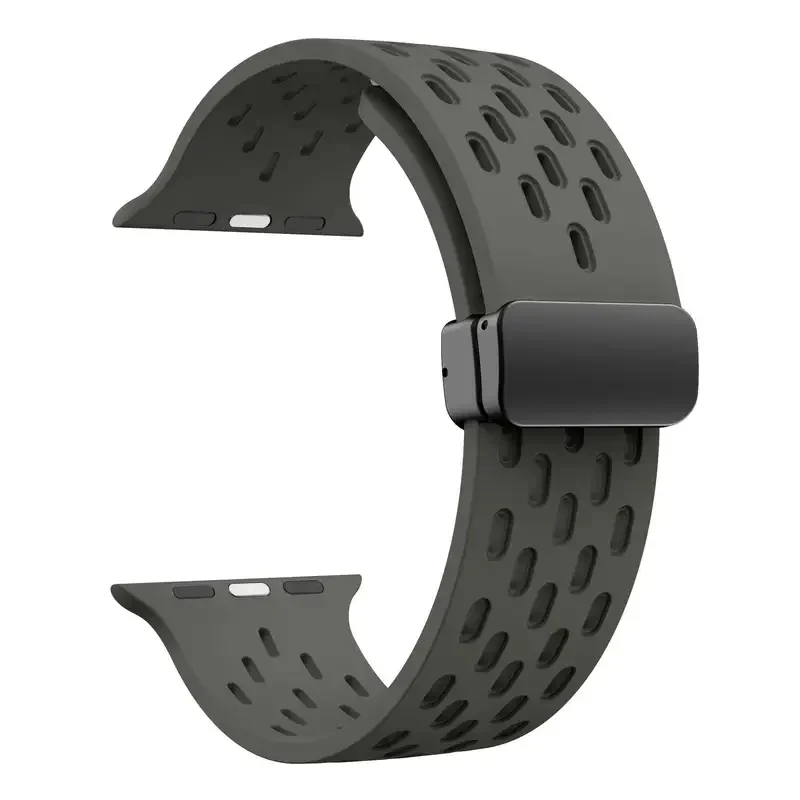 Universal Magnetic Silicone Watch Strap - Premium Adjustable Replacement Band