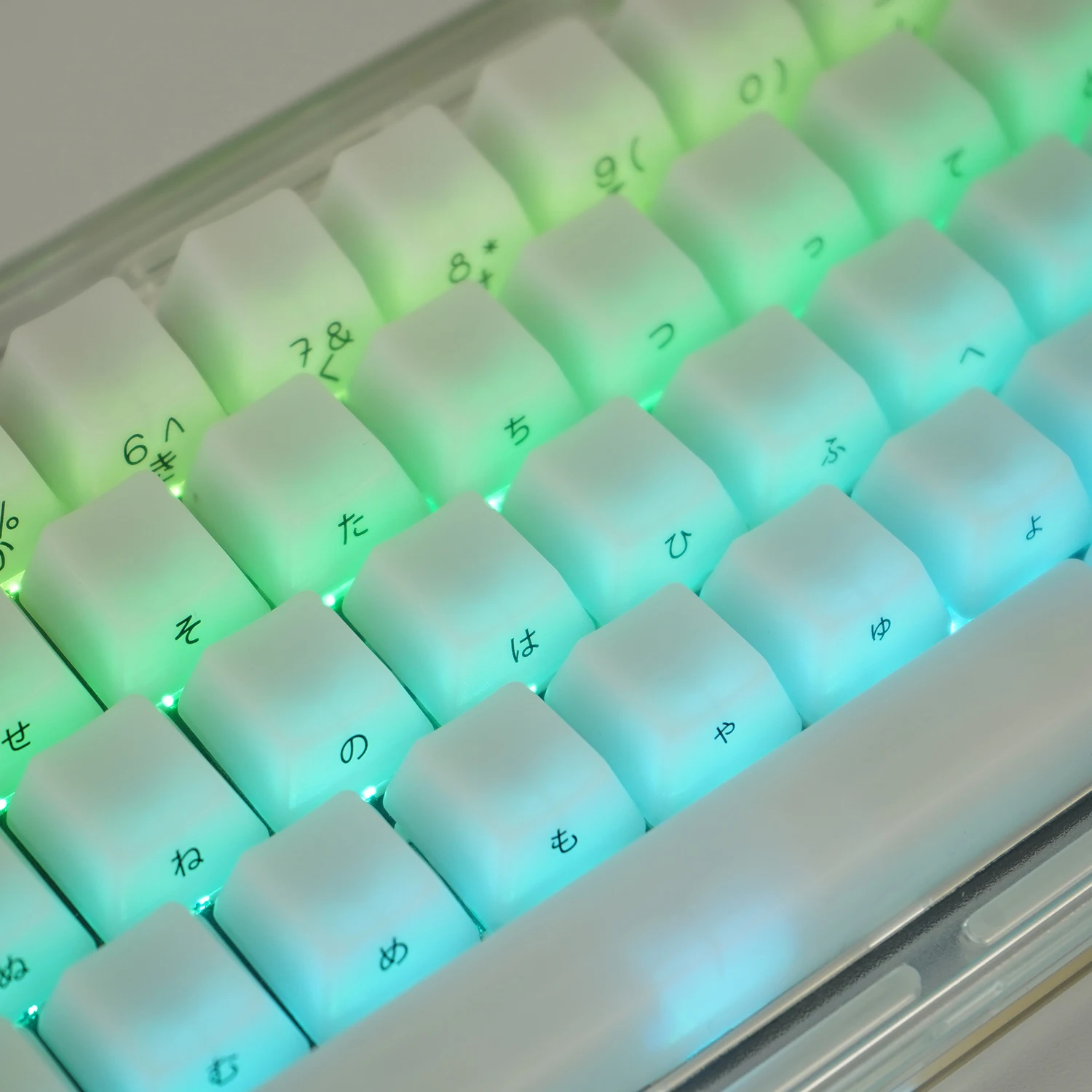 Npkc-conjunto Semi Transparente de Teclas Foscas Teclas Coreanas e Japonesas para Chaves Cherry mx Teclas de Impressão Laterais para Teclado Mecânico - Imagem 6