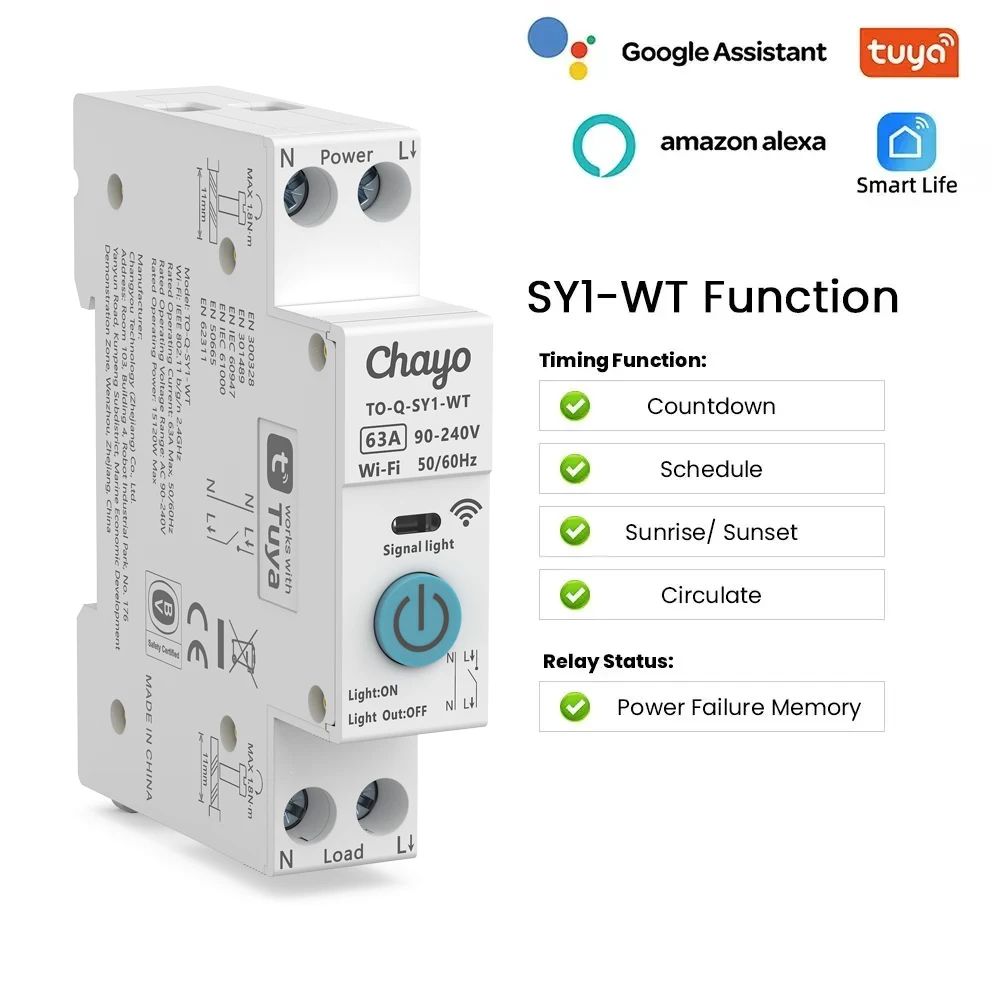 Smart WiFi-Enabled Circuit Breaker with Energy Monitoring and Remote Control