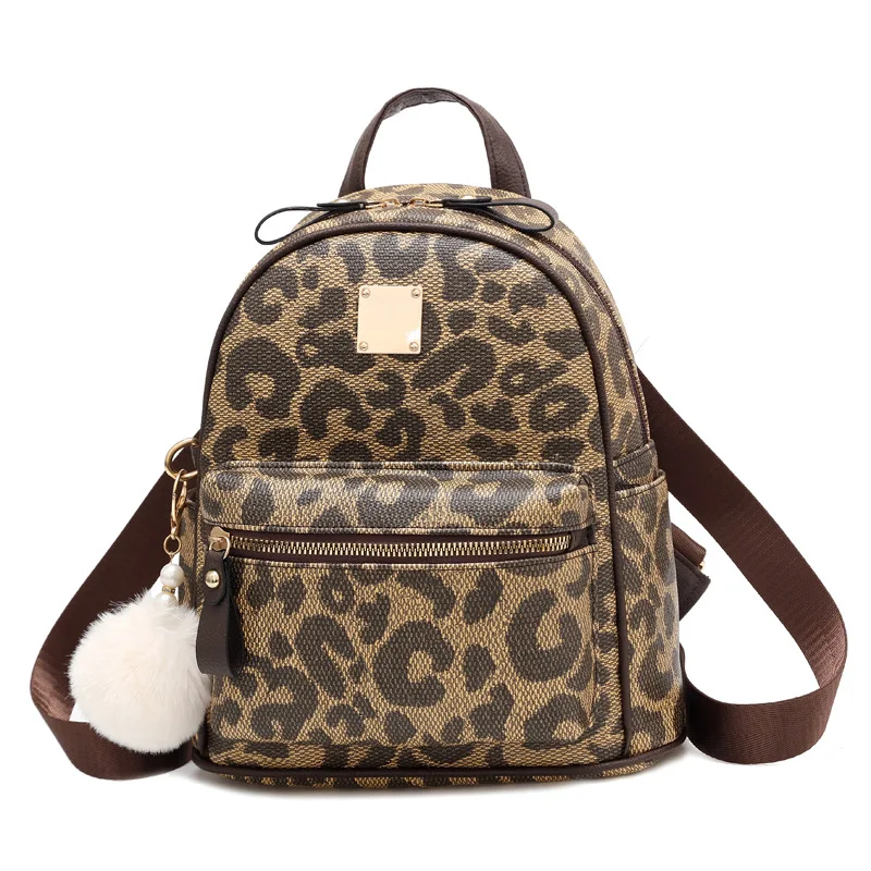 

bagpack leopard Girl School Shoulder Bag Large Capacity Student Backpack Printed bagpack book bags for teenage