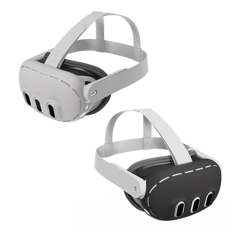 

Silicone Protective Case For Meta Quest 3 Helmet Full Protector Cover For Oculus Quest 3 Accessories