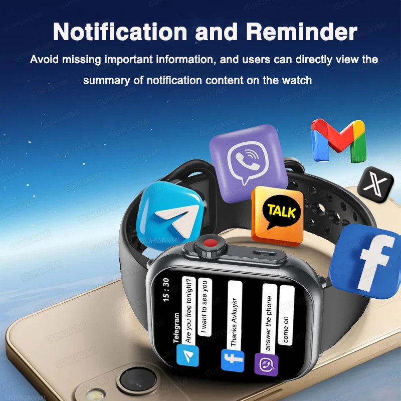 2026 Watch Ultra 2 SE Men Women 1000mAh Battery HD AMOLED Clock Bluetooth Call GPS Sport Waterproof Smart Watch For IOS Android 4