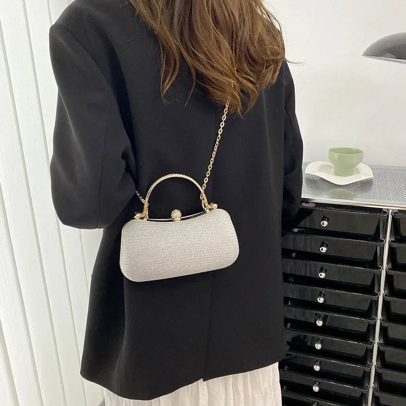 Women Handbag Fashion Gold Diamond Evening Bags Luxury Handbag Elegent Chain Women Shoulder Crossbody Bag Wedding Party Clutch Bags Pouch
