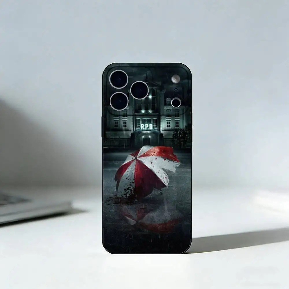 Resident Evil Black Silicone Phone Case